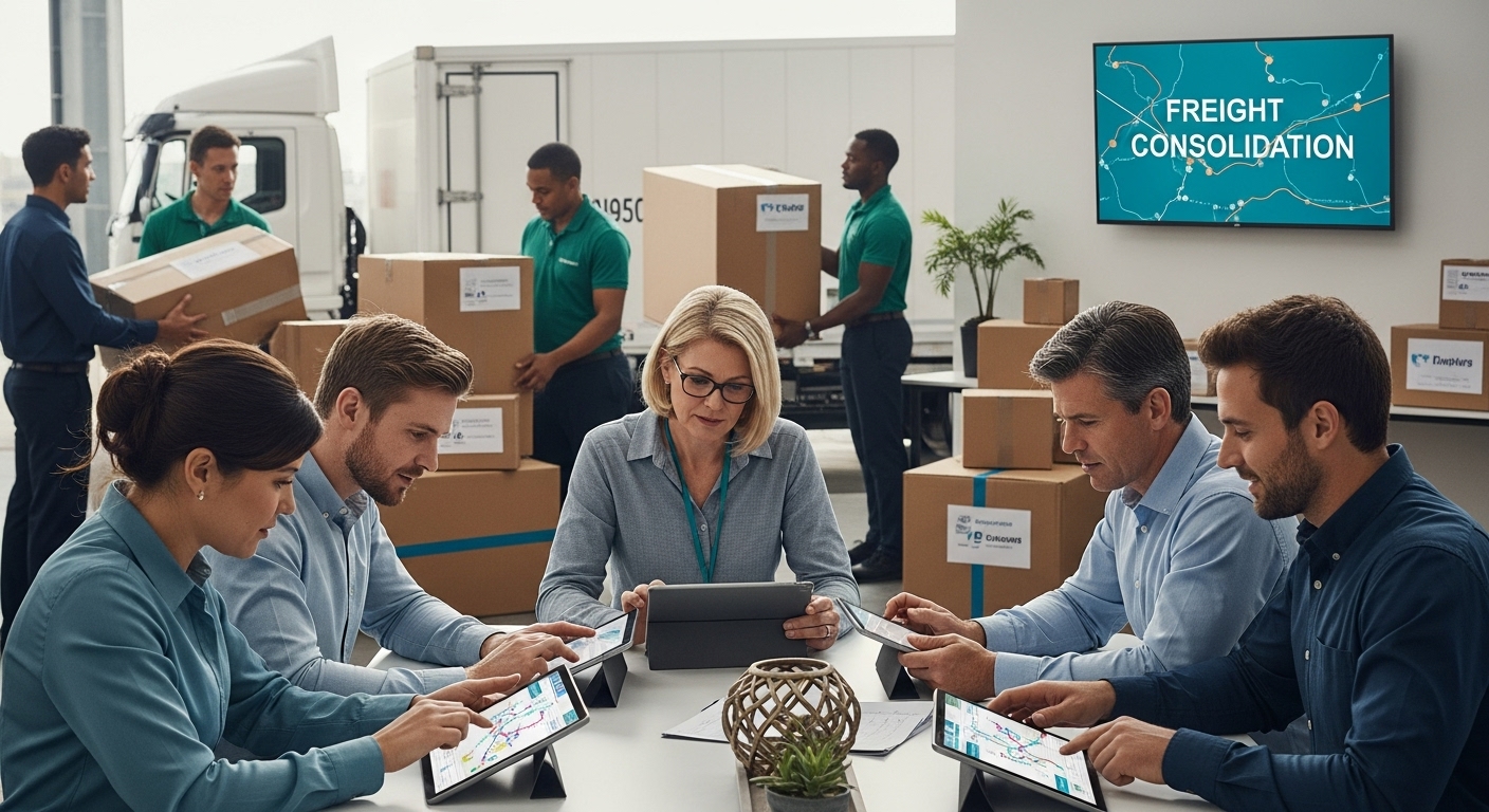 freight consolidation logistics teamwork