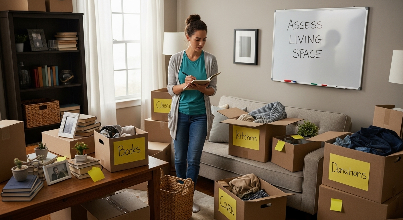 decluttering before move assessment