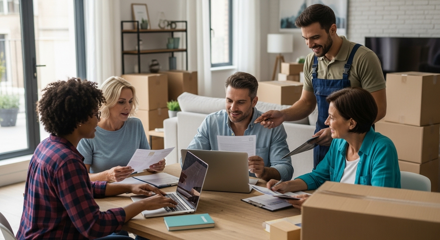 compare moving companies, moving checklist, family consultation