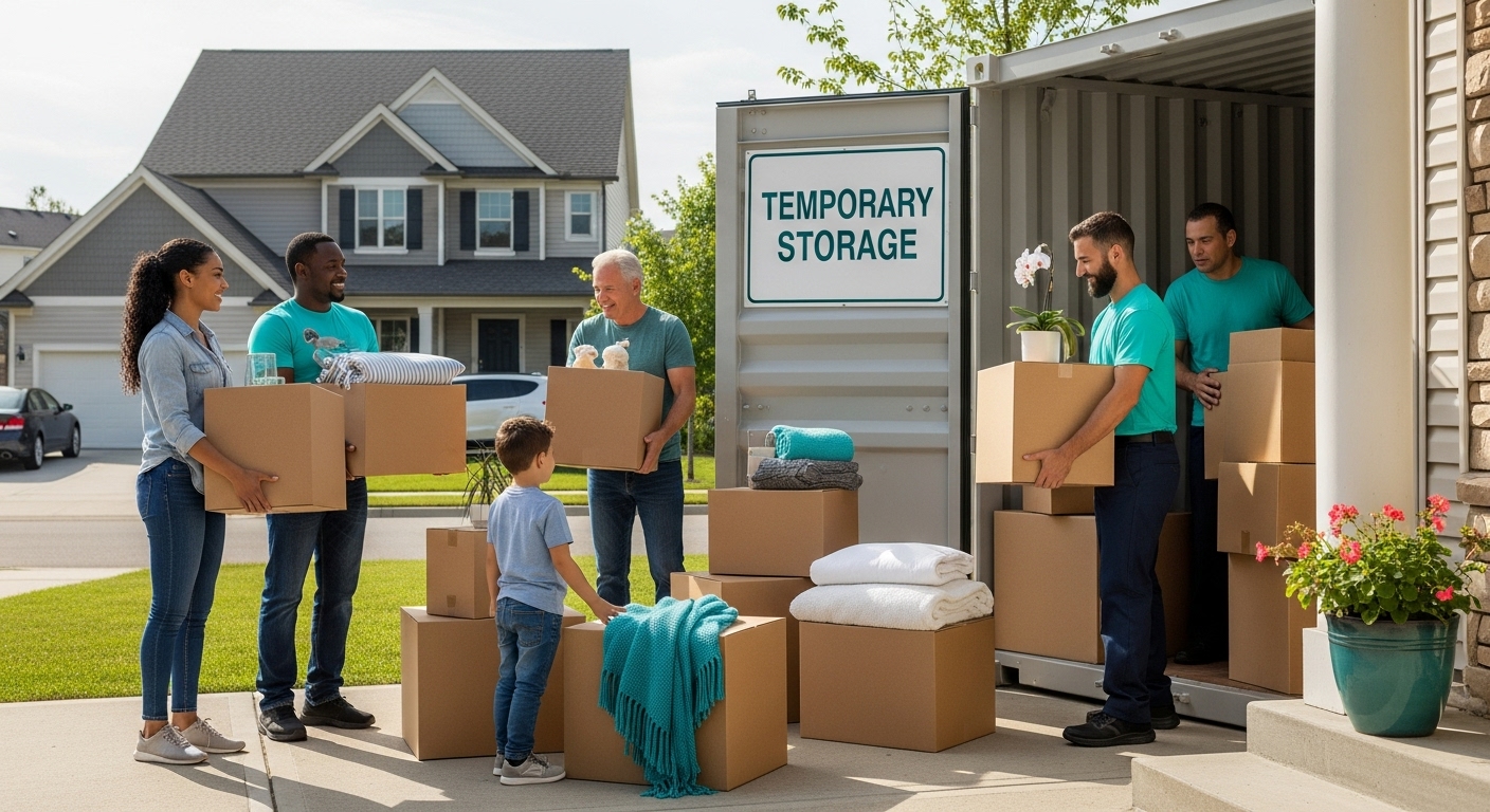 temporary storage moving