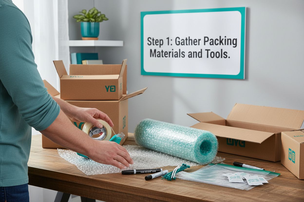 packing electronics demonstration