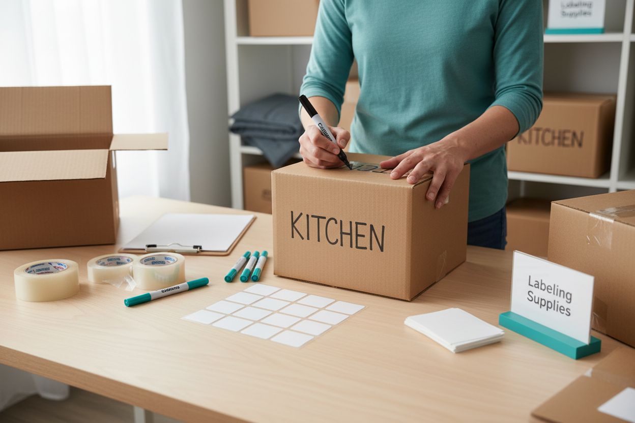 gather labeling supplies